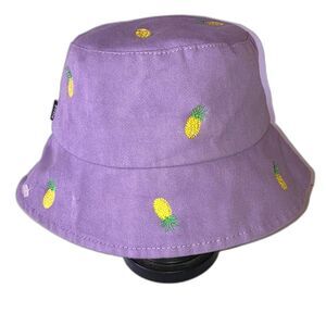 PINEAPPLE Light Purple Lilac Bucket Hat Embroidered Adult Medium Large